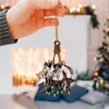 Pendente de Galho de Veado Criativo de Novo Produto Transfronteiriço Pingente Plano de Acrílico para Carro Chaveiro de Mochila Decoração Presente Presente