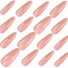 Uñas Postizas Xiyin Boutique Color Nude Usables, Estilo Largo, Puntas de Uñas Simples y Elegantes, Uñas Postizas Desmontables para Niñas