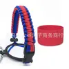 Alça de Corda Paracord para Garrafa de Água em Estoque Transfronteiriça, Manga Portátil para Copo Espacial, Alça de Transporte de Copo com Manga de Base de Silicone para Garrafa de Água Portátil ao Ar Livre