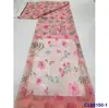 Tela Bordada con Lentejuelas Estampadas sobre Base de Malla, Tela para Vestido con Patrón de Plantas Semitransparente para Pasarelas Lentejuelas Encaje