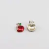 Colgantes pequeños de fresa, cereza y manzana 3D con goteo de aceite transfronterizo para collar, pulsera, accesorios de colgante de fruta para teléfono DIY
