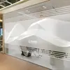 Pegatinas de Vidrio Esmerilado para Oficina con Líneas de Colores, Personalización de Logo de Empresa, Película de Protección de Privacidad para Puertas y Ventanas