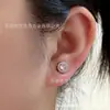 Moderna orejera para hombre, estilo europeo y americano de lujo ligero, exquisito diseño hip-hop con brillantes accesorios de cristal, ultrabrillante y simple