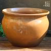Vaso Grande de Terracota Feito à Mão, Vaso de Cerâmica Rústica de Grande Diâmetro para Suculentas e Flores, Vaso de Cerâmica para Plantas Suculentas com Formato de Tronco Velho