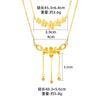 Colar de flores de ouro, joias femininas, todas as combinações, joias de flores de alta qualidade, não desbotam por muito tempo, acessórios Yiwu, atacado