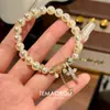 Pulsera de Broche Cruz de Perla Lujo Accesible Gama Alta Nicho Estilo Ins Estilo Dama Rica Pulsera Versátil