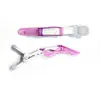 Clipe jacaré Transparente Duas Cores Salão de Cabeleireiro Styling Fixing Clip Estilo Coreano Clipe para Franja Lateral Grampo de Cabelo