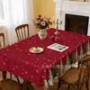 Exclusivo transfronterizo, popular mantel navideño con estampado de flor de Nochebuena de alta definición, mantel decorativo festivo, serie para el hogar, en stock