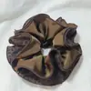 Goma para el Pelo Satinada Estampado de Leopardo ~ Atado Alto para Moño de Cuatro Capas de Gran Tamaño de Gama Alta, Cuerda para Cola de Caballo para Mujeres