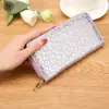 Bolsa para monedas 2025 Primavera y Verano Nuevo Correa de muñeca con lentejuelas Billetera para mujer Estilo coreano Moda Casual Clutch largo