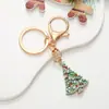 Pingente de Chaveiro de Natal Novo Transfronteiriço Liga de Zinco Árvore de Natal Presente Pingente de Chaveiro de Metal para Mulheres