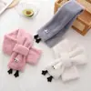 Bufanda Pequeña Blanca Linda para Mujer Invierno Estilo Coreano Felpa Engrosada Resistente al Frío Cruzada al Cuello Piel Sintética de Conejo Rex Bufanda Corta