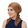AliExpress nuevo gorro de punto de color liso con dos pompones de arco europeo y americano en stock