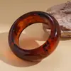 Pulsera Ancha Irregular Acrílica con Onda Difuminada Pulsera Simple Fresca de Moda Joyería de Mano de Nicho de Alta Gama para Mujeres
