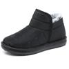 Botas de Neve de Inverno com Solas Macias, Antiderrapantes, Leves, Modernas, Casuais, Sapatos de Algodão Forrados com Lã, Sapatos Quentes para Mulheres de Meia-Idade e Idosas, Resistentes ao Frio