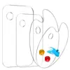 Paleta de Aquarela para Pintura a Óleo DIY Transfronteiriça com Furo para Polegar, Paleta para Mistura de Tintas, Paleta Acrílica Transparente