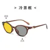 6610 Modelo Nuevo Gafas Fotocromáticas Anti-Luz Azul Montura Ojo de Gato Gafas de Visión Nocturna En Stock Venta Directa de Fábrica al Por Mayor para Uso Nocturno