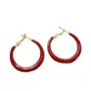 Pendientes de Año Nuevo de Otoño e Invierno, Rojo Ancora de Alta Gama, Femeninos, Pendientes de Nicho de Alta Gama, Pendientes Versátiles al por Mayor