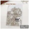 Decoraciones para Uñas con Diamantes Blancos Transparentes de Fondo Plano 1440, Pedrería de Color Checa Ab Super Brillante, Accesorios para Uñas al por Mayor