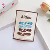 Mini Presilha de Cabelo Infantil Estampada Meninas Pequena High-End Estampa de Leopardo Bolinhas Presilha Lateral para Franja de Bebê Acessórios de Cabelo