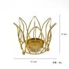 Vela de hierro directa transfronteriza de fábrica, plantas en maceta, adornos para dormitorio, decoración de accesorios para películas con velas románticas