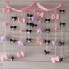 Cortina decorativa para quarto infantil Sanrio Kuromi Planet, cortina de porta Yugui Dog de aparência sofisticada, cortina de linha doméstica fofa para menina
