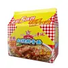 Lucky Fideos Instantáneos Fideos de Hueva de Cangrejo Paquete de 5, Fideos Instantáneos Nostálgicos, Fideos Crujientes, Snack de Madrugada, Pan Seco de Anhui, Envío Gratis
