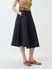 COMOS CMS 2026 Falda Casual Versátil de Línea A de Nueve Puntos Adelgazante de Bolsillo para Mujer Verano Nuevo Estilo 258378