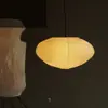 Lámpara de techo Noguchi Yong 26A Estilo Japonés Estilo Wabi-Sabi Pantalla Plana Redonda Restaurante Dormitorio Estudio Araña de Papel Algodón Primavera No Compacto 50En