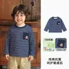 Roupas infantis Kaka Panda, coleção de outono, camiseta de manga comprida estilo preppy para meninas, roupinhas de outono para bebês e camiseta de baixo para meninos