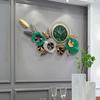 Nuevo estilo chino, luz de lujo, hierro, decoración de pared para sala de estar, fondo, pared, dormitorio creativo, decoración de metal, colgante de pared, arte colgante