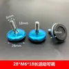 M8M6 Base Blanca Acero Inoxidable Pad de Pie Ajustable Taza de Ajuste para Pie Pad de Pie para Piso Pad de Pie para Mesa
