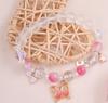 Pulsera de Cuentas de Hadas Transfronteriza Pulsera con Colgante de Animal Cachorro de Dibujos Animados Pulsera de Perlas de Princesa Hermana Estudiante Pulsera de Cristal