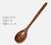 Colher Especial para Comedores de Arroz Celebridade da Internet Coreana Mukbang Colher de Madeira com Cabo Longo Colher de Arroz Japonesa Colher de Madeira Colher de Sopa Outros