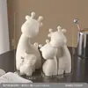 Adornos Familiares de Resina Estilo Escandinavo, Manualidades Creativas para una Familia de Cuatro, Decoración Cálida para el Hogar, Regalos de Inauguración