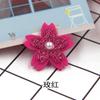 Joyería de estilo coreano DIY, popular en Corea, con pequeños polvos dorados y doble flor, tocado, accesorios para el cabello