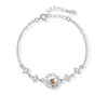 Pulsera de Plata Pura S999 del Planeta Plutón Más Vendida a Nivel Mundial para Mujer, Gama Alta, Lujo Ligero, No se Desvanece, Joyería al por Mayor Más Vendida
