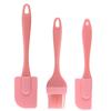 Pincel raspador de silicone dividido para óleo, três peças, espátula para farinha de bolo, creme, pincel para molho de churrasco, kit DIY para assar