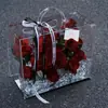Caja de Regalo de Dinero de Acrílico Transparente, Caja Cuadrada para Flores, Caja DIY 520 Día de San Valentín, Personalización de Caja de Regalo de Dinero