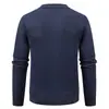 2026 Nuevo Suéter Cardigan Casual para Hombre Abrigo Moda Cuello Alto Tejido con Felpa Ropa de Abrigo para Hombre