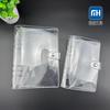 Carpeta creativa transparente de PVC de Corea del Sur se pueden insertar páginas de color se puede hacer carpeta de almacenamiento carpeta pequeña fresca cuadrícula línea horizontal