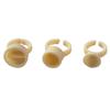 Suministros para tatuajes anillo de dedo Vaso silicona suave color Vaso desechable anillo de dedo ceja bandeja pegamento injerto de pestañas