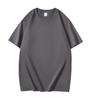 Camiseta de cuello redondo de algodón puro de 200 g, edición cómoda, logotipo de la marca, para estudiantes, ocio, turismo, empresas de catering, ropa de clase.