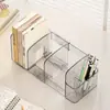 Soporte de libro de escritorio, estantería transparente acrílica para estudiantes, estante de almacenamiento de escritorio, organizador de archivos para oficina y dormitorio