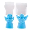 Vela Perfumada de Ángel Navideño para Nuevo Producto Transfronterizo Molde de Yeso Adornos de Decoración para el Hogar Navideño Molde de Silicona Hecho a Mano