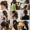 Pinza de Plátano Plegada de Satén para Cola de Caballo Pinza Vertical para Mujer 2026 Nuevo Pinza para el Cabello de Alta Gama Accesorio para el Cabello para la Parte Posterior de la Cabeza para Añadir Volumen Pinza de Garra