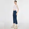 Calça feminina Hawata macia boca de sino Nova Coleção Primavera e Outono 2023 Calça de cintura alta calça feminina casual calça cropped boca de sino outono
