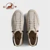 Zapatos de hombre Gongyang originales, nuevos zapatos casuales deportivos de cuero genuino para hombre de otoño e invierno, zapatos de algodón, zapatos cálidos para hombre, botas Martin