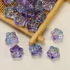 Cuentas de vidrio de pentagrama de meteorito, cuentas sueltas con agujeros horizontales, cuentas de estrella, accesorios para abalorios de pulseras y collares hechos a mano para DIY