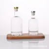 Atacado Garrafas de Vodka 200ml, Garrafas de Vinho de Frutas de Vidro Cristalino 500ml, Garrafas de Vinho Tinto Brandy 375ml